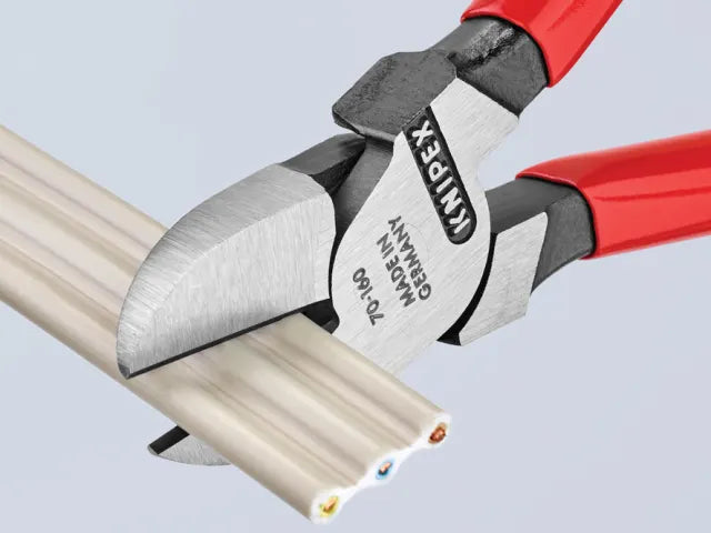 Knipex 70 01 Diagonal Cutters 160mm PVC Grip Ergonomic High-Quality Steel