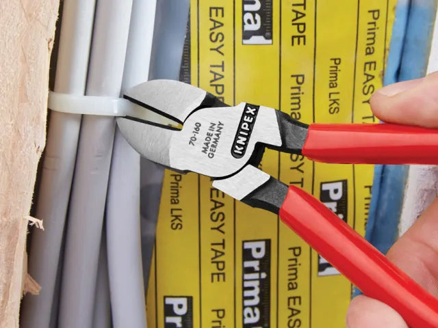 Knipex 70 01 Diagonal Cutters 160mm PVC Grip Ergonomic High-Quality Steel