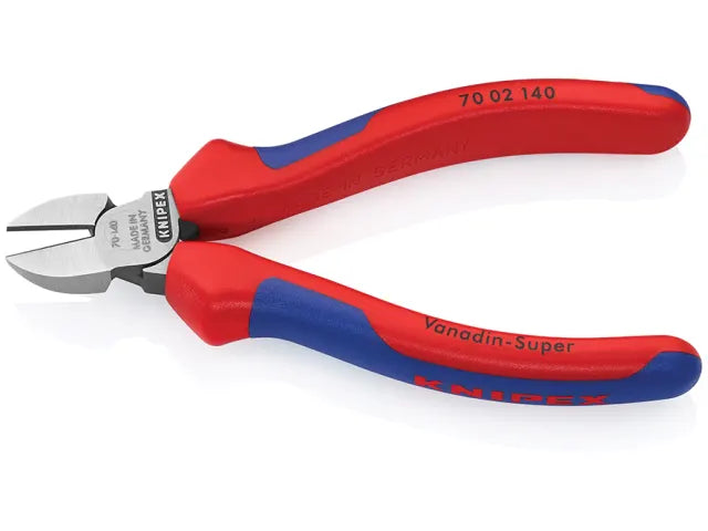 Knipex 70 02 Diagonal Cutters 140mm Multi-Component Grip Induction Hardened