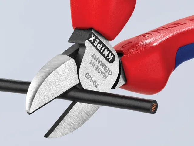 Knipex 70 02 Diagonal Cutters 140mm Multi-Component Grip Induction Hardened