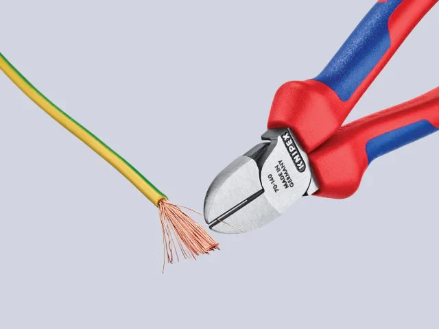 Knipex 70 02 Diagonal Cutters 140mm Multi-Component Grip Induction Hardened
