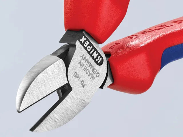 Knipex 70 02 Diagonal Cutters 140mm Multi-Component Grip Induction Hardened
