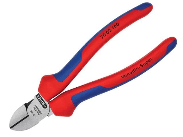 Knipex 70 02 Diagonal Cutters 160mm Multi-Component Grip Induction Hardened