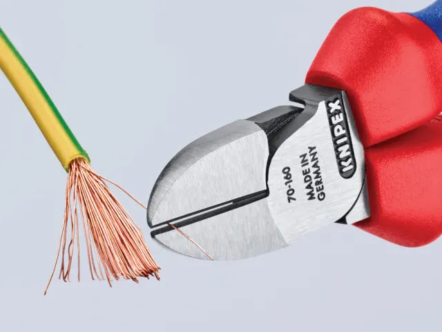 Knipex 70 02 Diagonal Cutters 160mm Multi-Component Grip Induction Hardened