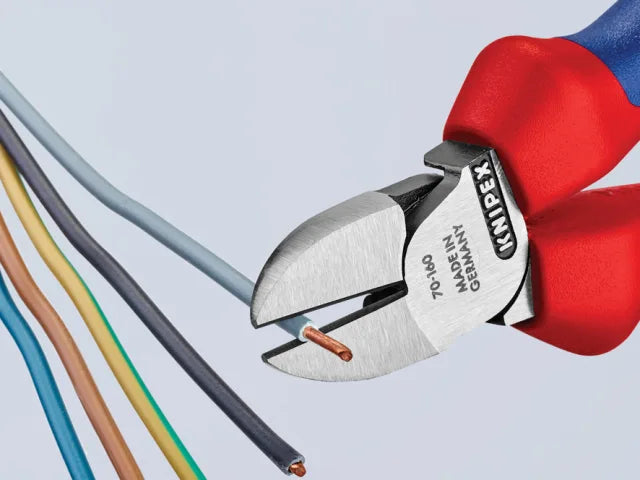 Knipex 70 02 Diagonal Cutters 160mm Multi-Component Grip Induction Hardened