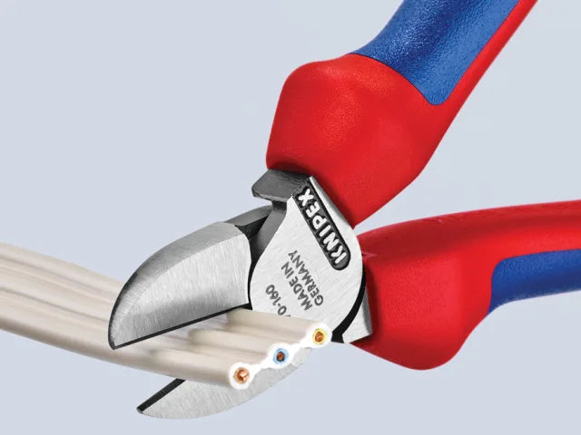 Knipex 70 02 Diagonal Cutters 160mm Multi-Component Grip Induction Hardened