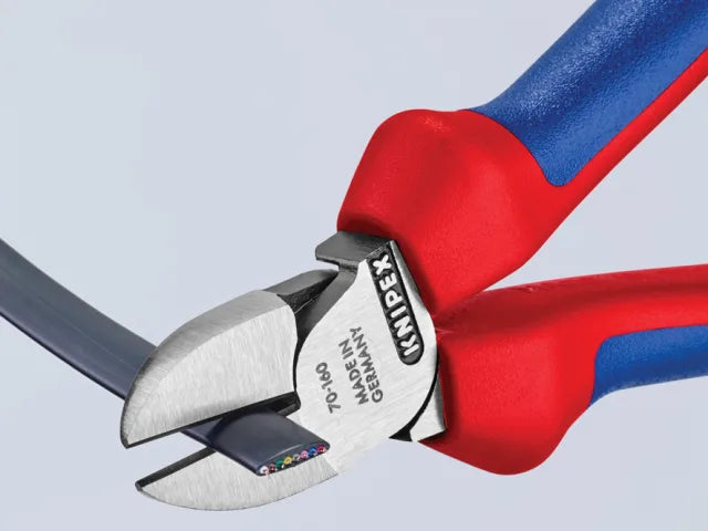Knipex 70 02 Diagonal Cutters 160mm Multi-Component Grip Induction Hardened
