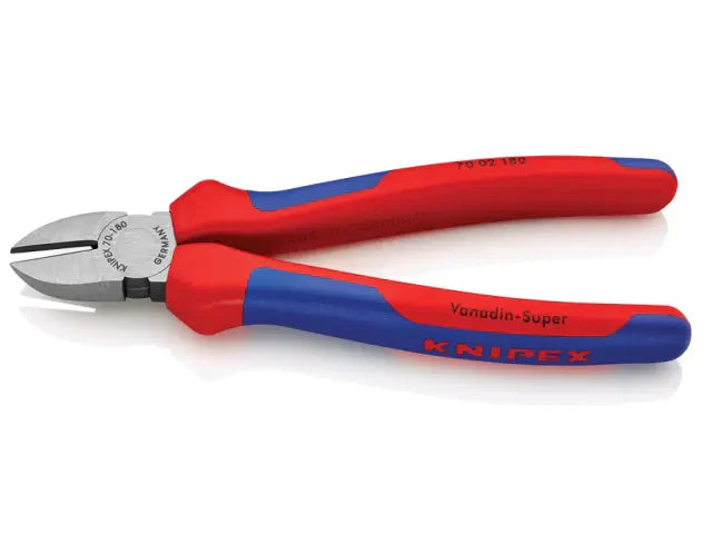 Knipex 70 02 Diagonal Cutters 180mm Multi-Component Grip Induction Hardened