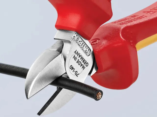 Knipex VDE Diagonal Cutter 140mm Multi-Component Grips Induction Hardened