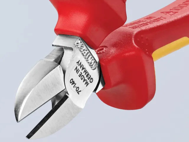 Knipex VDE Diagonal Cutter 140mm Multi-Component Grips Induction Hardened