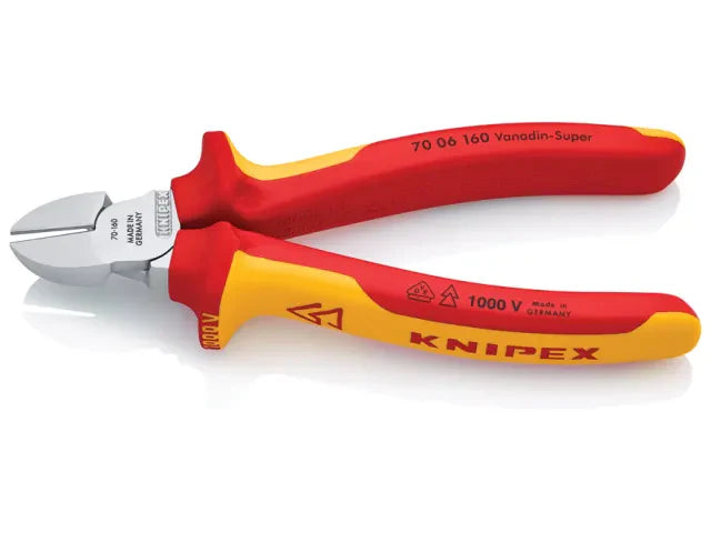 Knipex VDE Diagonal Cutter 160mm Multi-Component Grips Induction Hardened