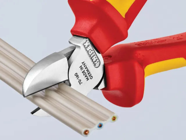 Knipex VDE Diagonal Cutter 160mm Multi-Component Grips Induction Hardened