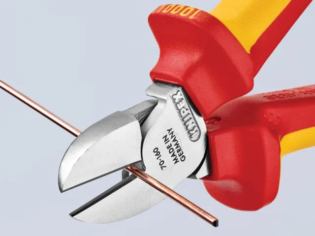 Knipex VDE Diagonal Cutter 160mm Multi-Component Grips Induction Hardened