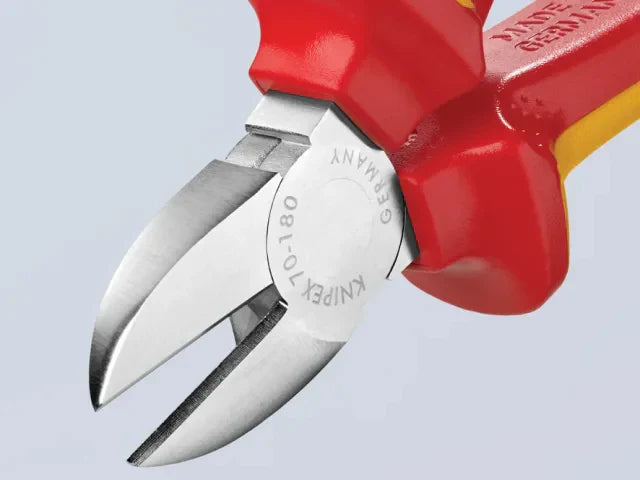 Knipex VDE Diagonal Cutter 180mm Multi-Component Grips Induction Hardened