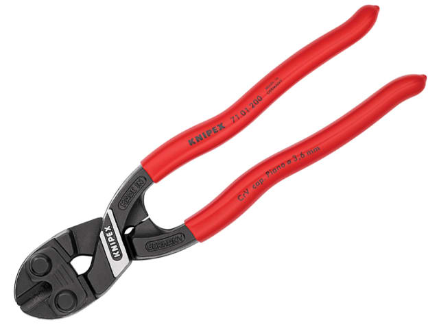 Knipex CoBolt Compact Bolt Cutters 200mm PVC Grip Low Effort High Performance