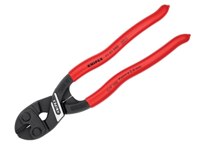 Knipex CoBolt Compact Bolt Cutters 200mm PVC Grip Low Effort Cutting Tool