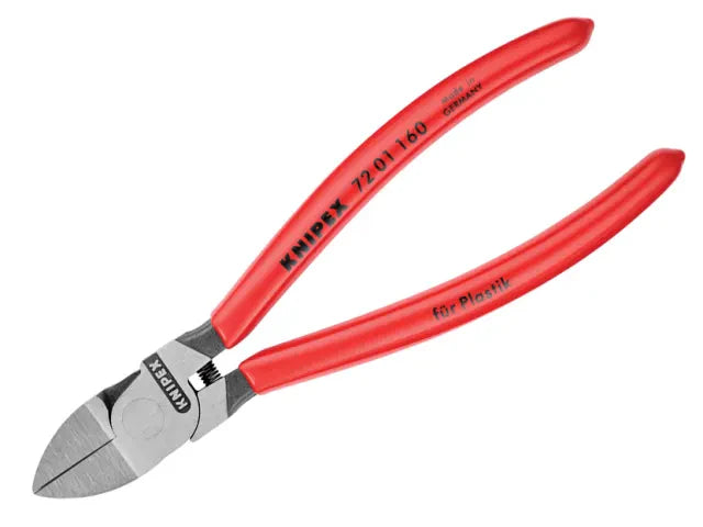 Knipex 72 01 Diagonal Cutters 160mm PVC Grip for Flush Cutting Plastics
