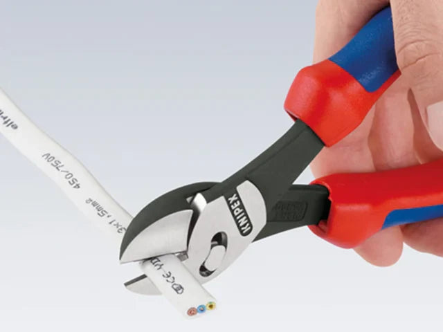 Knipex TwinForce Diagonal Cutters 180mm Multi-Component Grip High Precision