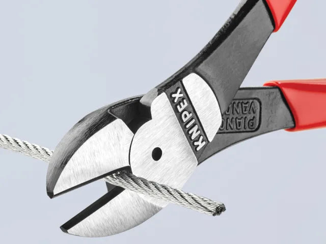 Knipex High Leverage Diagonal Cutters 160mm PVC Grips Heavy-Duty Steel