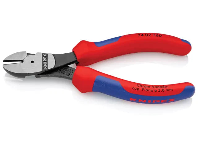 Knipex High Leverage Diagonal Cutters 160mm Multi-Component Grip Heavy Duty