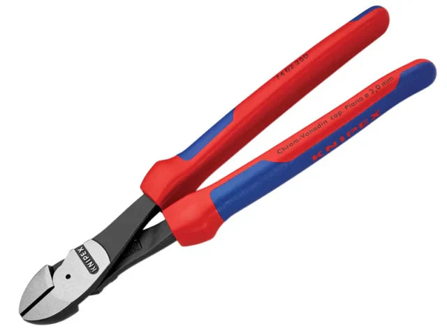Knipex High Leverage Diagonal Cutters 250mm Multi-Component Grip Heavy Duty