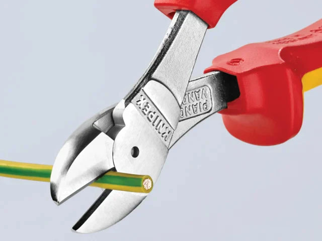 Knipex VDE High Leverage Diagonal Cutter 160mm Insulated 1000V Cutting Tool