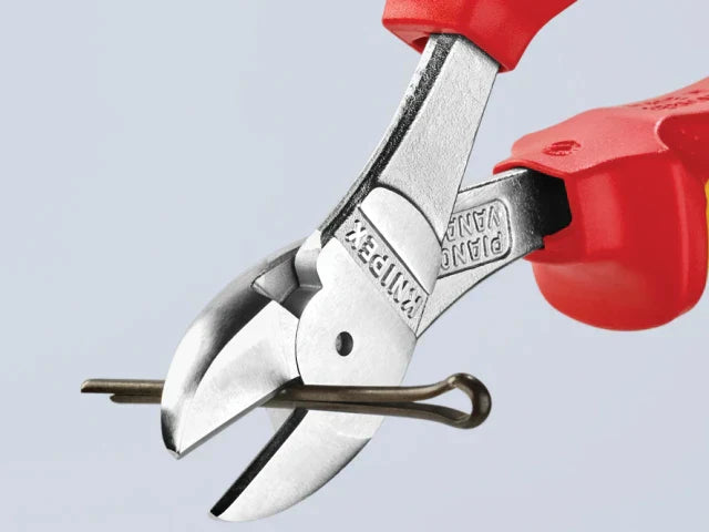Knipex VDE High Leverage Diagonal Cutter 160mm Insulated 1000V Cutting Tool