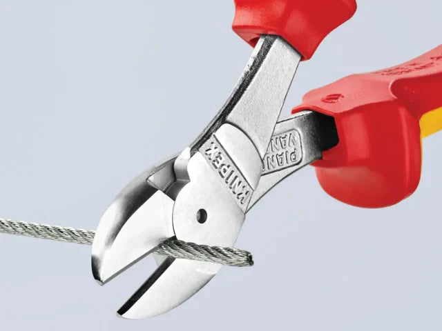 Knipex VDE High Leverage Diagonal Cutter 160mm Insulated 1000V Cutting Tool