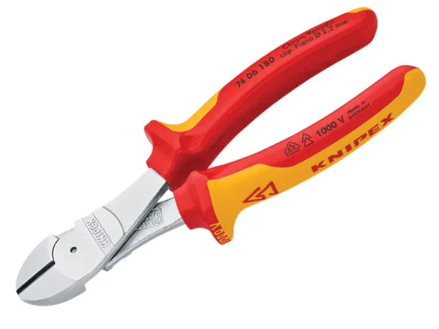 Knipex VDE High Leverage Diagonal Cutter 180mm Multi-Component Grips 1000V