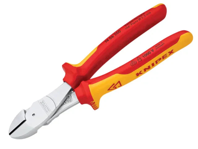 Knipex VDE High Leverage Diagonal Cutter 200mm Multi-Component Grips 10kV