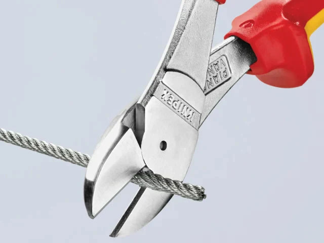 Knipex VDE High Leverage Diagonal Cutter 200mm Multi-Component Grips 10kV