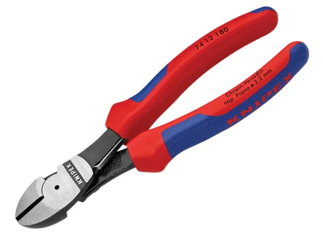 Knipex 180mm High Leverage Diagonal Cutters with Multi-Component Grip