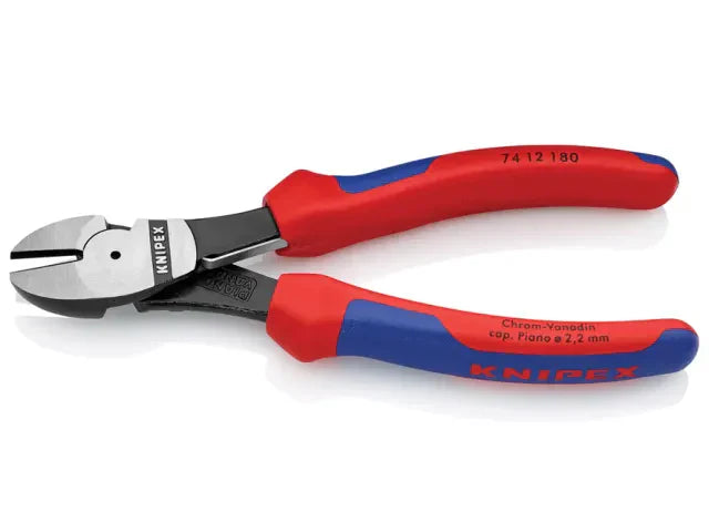 Knipex 180mm High Leverage Diagonal Cutters with Multi-Component Grip