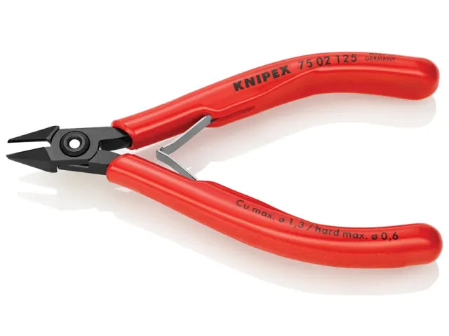 Knipex 75 02 Electronics Diagonal Cutter 125mm PVC Grip Precision Tool