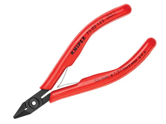 Knipex 75 02 Electronics Diagonal Cutter 125mm PVC Grip Precision Tool