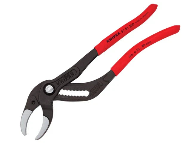 Knipex 81 Series Plastic Pipe Grip Pliers 250mm 25 Adjustments Black Finish