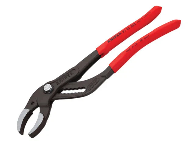 Knipex 81 Series Plastic Pipe Grip Pliers 250mm 25 Adjustments Black Finish