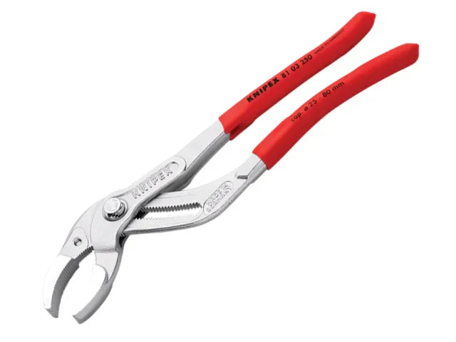 Knipex 81 03 250 SB Chrome Plastic Pipe Grip Pliers 250mm 25 Adjustments