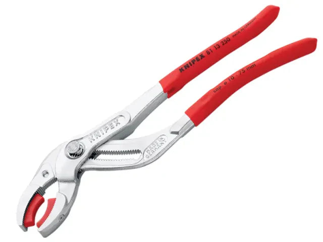 Knipex 81 13 250 SB Plastic Pipe Grip Pliers Chrome 250mm 75mm Capacity