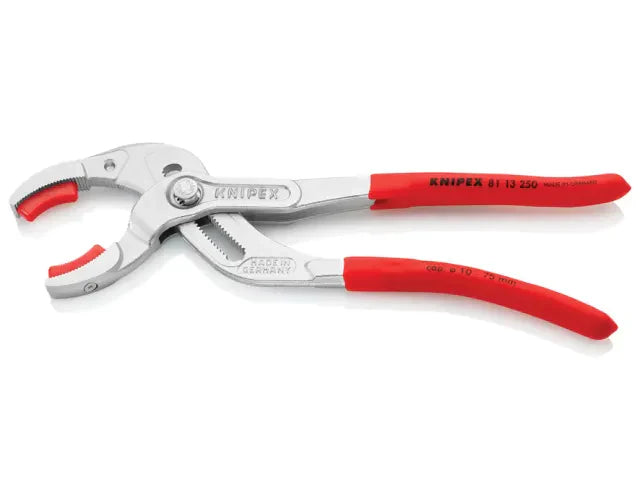 Knipex 81 13 250 SB Plastic Pipe Grip Pliers Chrome 250mm 75mm Capacity