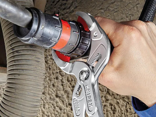 Knipex 81 13 250 SB Plastic Pipe Grip Pliers Chrome 250mm 75mm Capacity