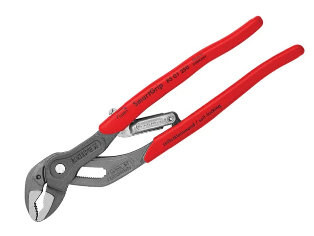 Knipex SmartGrip Water Pump Pliers 250mm PVC Grip Automatic Adjustment