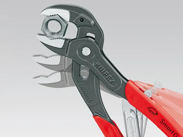 Knipex SmartGrip Water Pump Pliers 250mm PVC Grip Automatic Adjustment