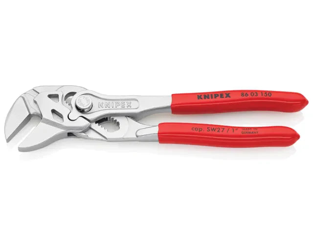 Knipex Mini Pliers Wrench 150mm PVC Grip Smooth Jaws for Precision Mechanics
