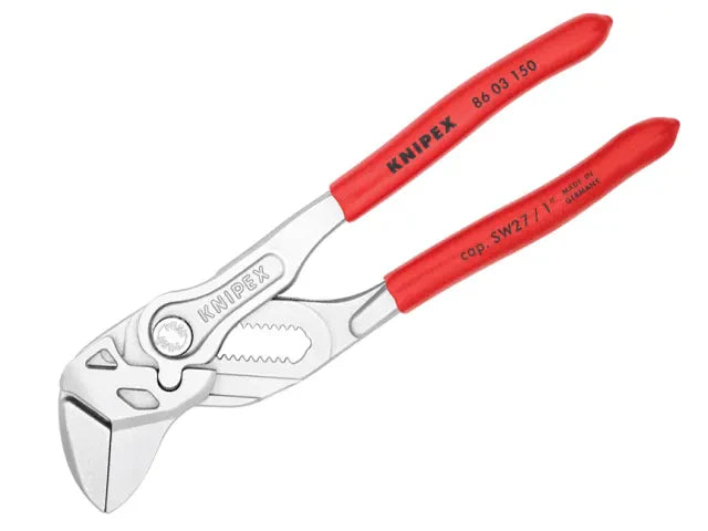 Knipex Mini Pliers Wrench 150mm PVC Grip Smooth Jaws for Precision Mechanics