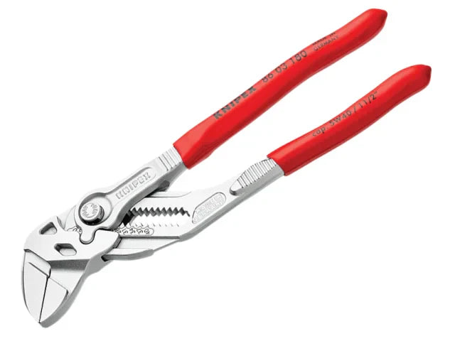 Knipex Pliers Wrench 180mm PVC Grip Adjustable Tool for Gripping and Bending