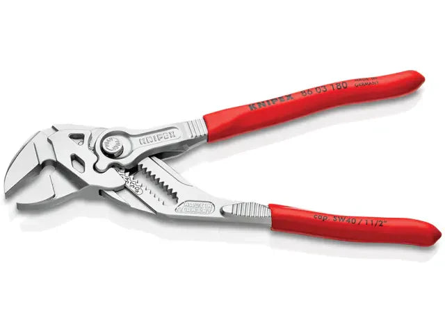 Knipex Pliers Wrench 180mm PVC Grip Adjustable Tool for Gripping and Bending