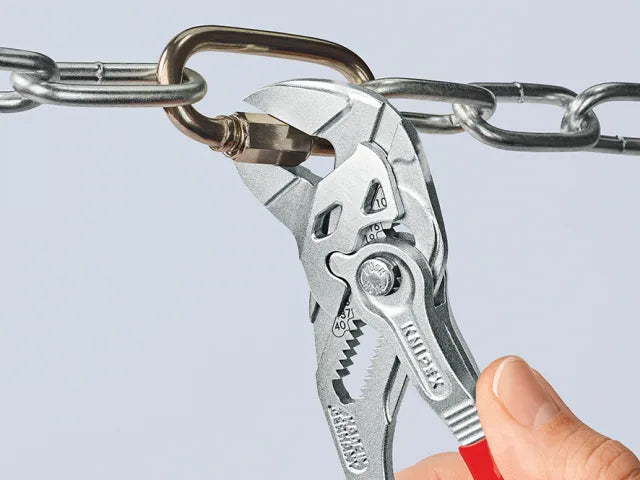 Knipex Pliers Wrench 180mm PVC Grip Adjustable Tool for Gripping and Bending