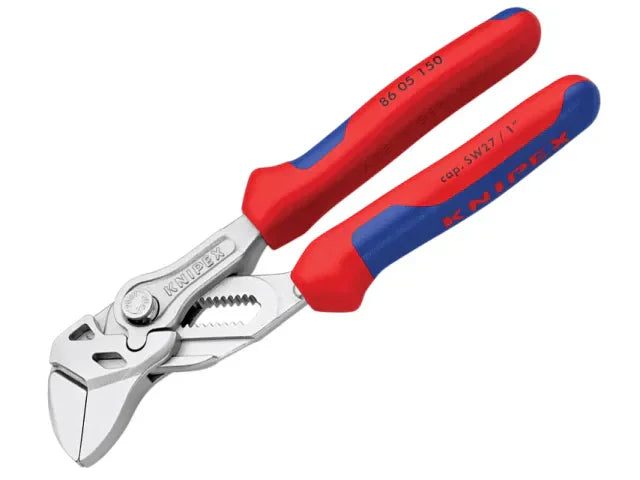 Knipex 86 05 Pliers Wrench 150mm Multi-Component Grip Adjustable 27mm