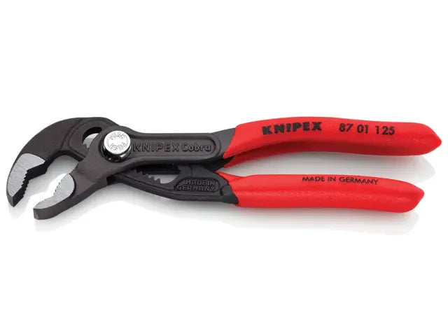 Knipex Cobra Mini Water Pump Pliers 125mm PVC Grip Adjustable Durable Tools